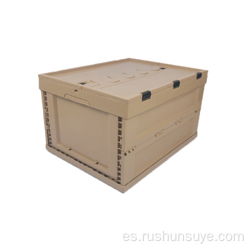 Caja plegable de plástico marrón 53l